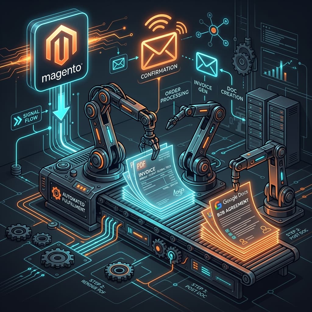 Automated B2B Invoices: Magento 2 to Google Docs & PDF