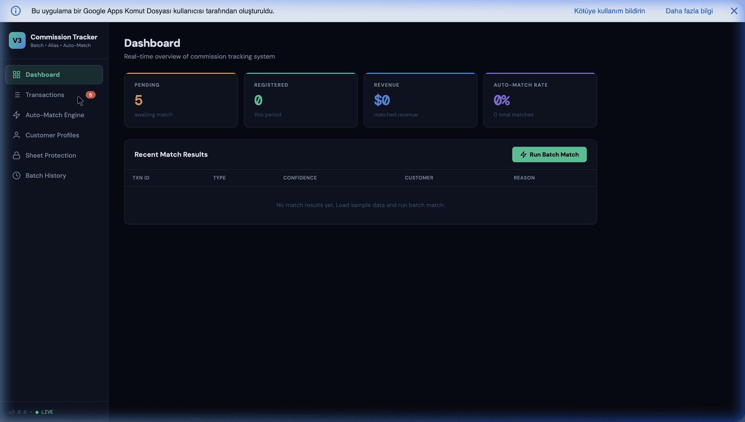 Sales Commission Tracker V3