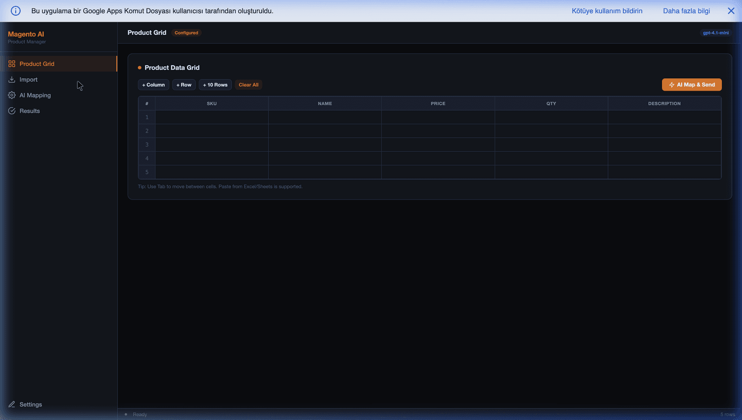 Magento AI Product Manager